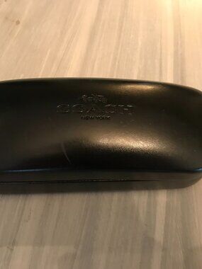 Coach Eye Glass Case Black